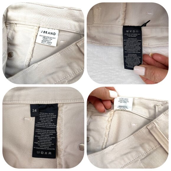 NWT J Brand 'Zion' Button Pocket Crop Skinny Jeans 24 $228 - Picture 7 of 14